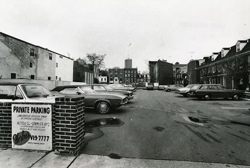 The Quince & Lombard parking lot, circa 1980s